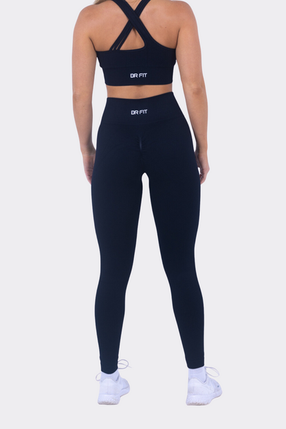 Cris Cross Black Leggings