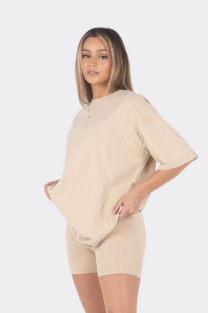 Oversized Beige Top