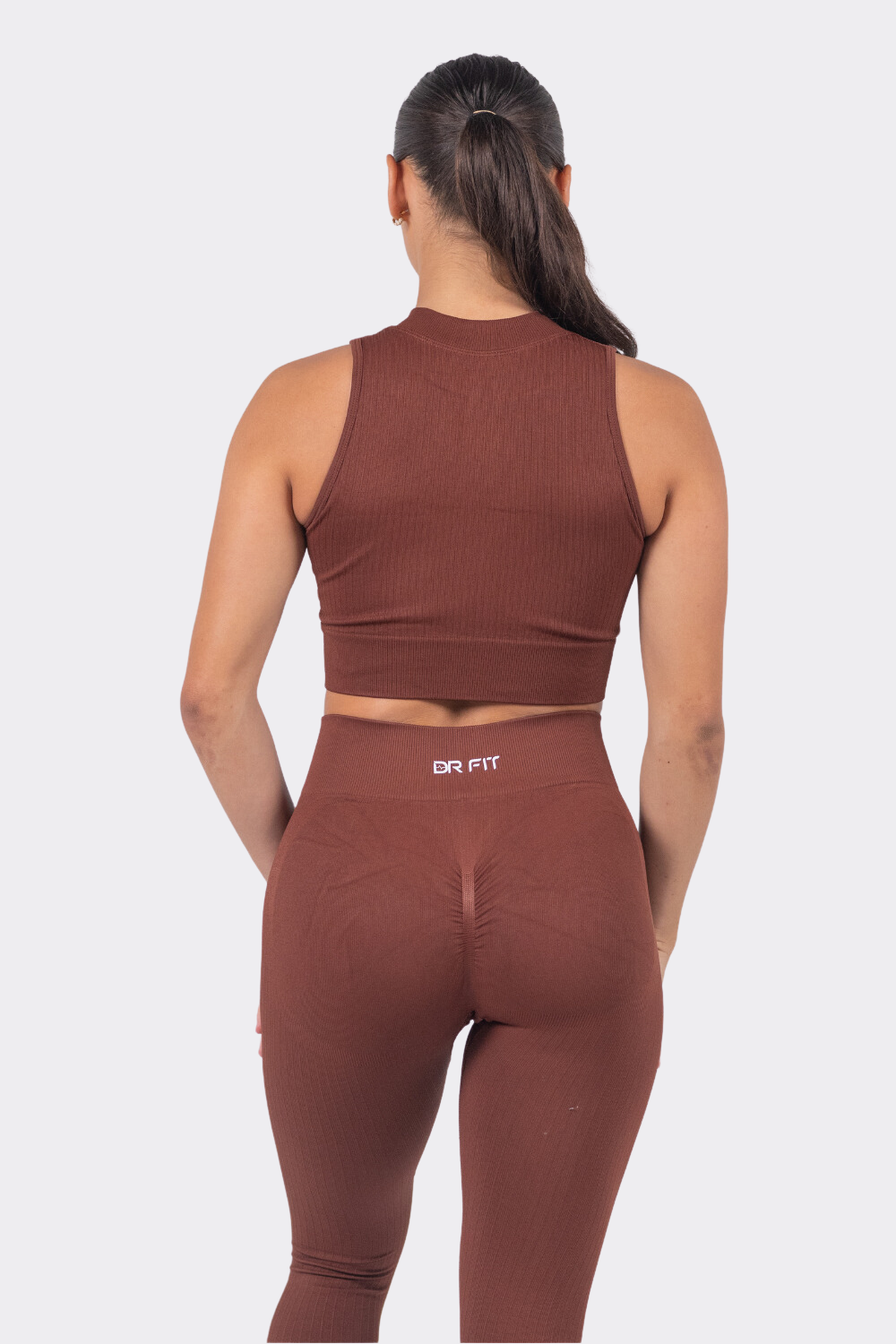 Spring Zip Up Chocolate Top