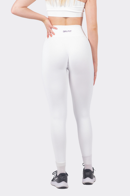 Laced White Leggings