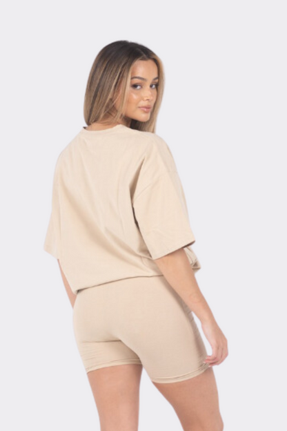 Oversized Beige Top