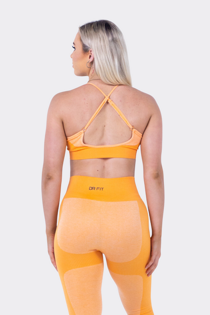 Alive Orange Seamless Bra