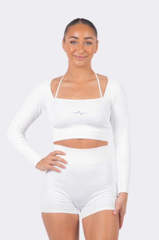 Evoque White Long Sleeved Top